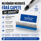 Set premium de capete suplimentare pentru gravat (30 buc.) – ca să poți crea și mai mult timp.